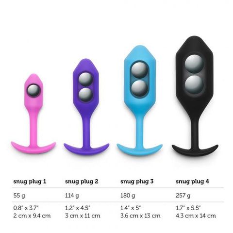 b vibe weighted butt plugs comparison 4 large