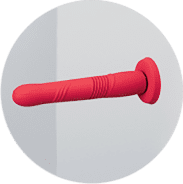 Hands-free dildo vibrator with suction cup