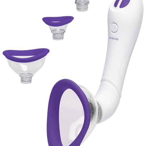 Bloom Vibrating Vulva & Nipple Pump - Passionfruit