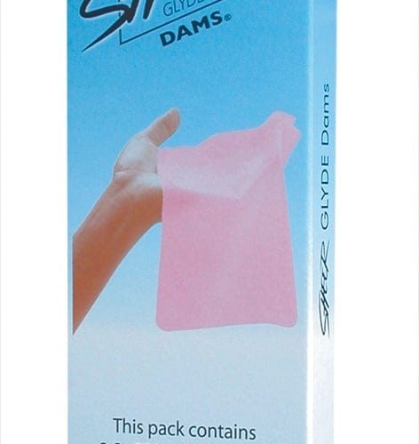 glyde adult toys pink oral sheer dam pink strawberry kopg d005c 28940878839873