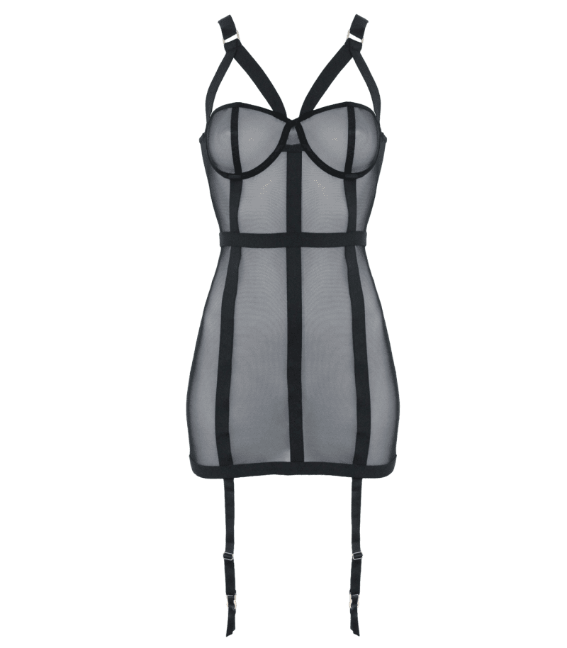 mesh corset dress muse passionfruit 1