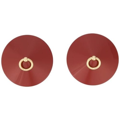 "O" Enamel Nipplets by Bordelle - Passionfruit