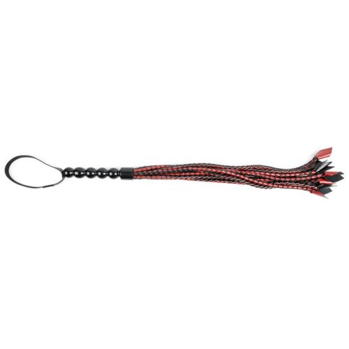 saffron braided flogger vegan leather passionfruit 3