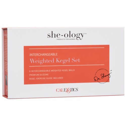 she ology interchageable weighted kegel set passionfruit 10