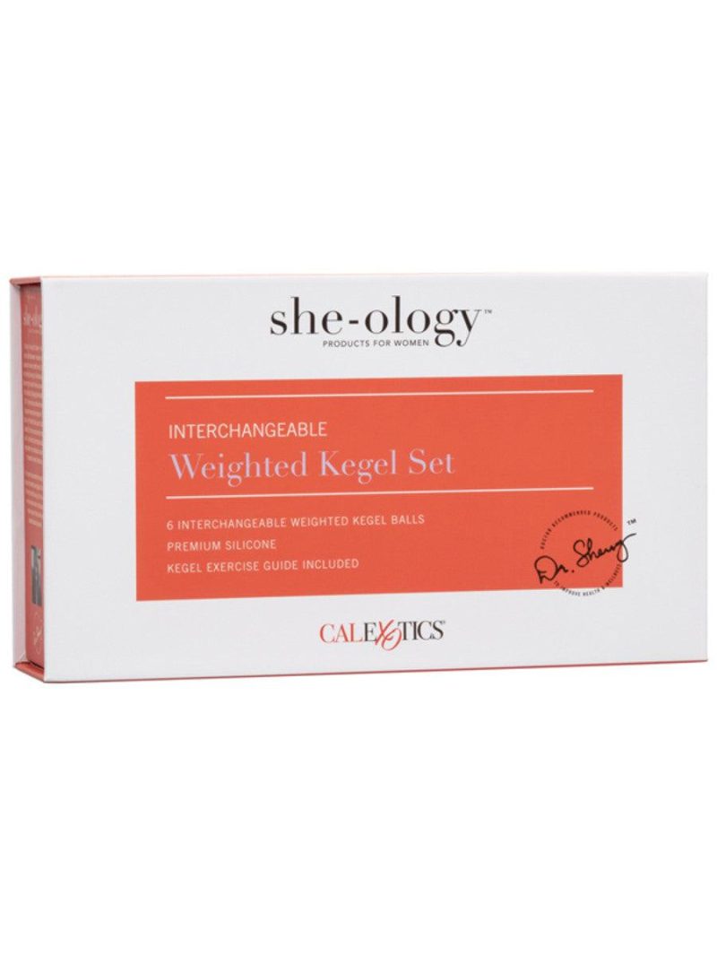 she ology interchageable weighted kegel set passionfruit 10