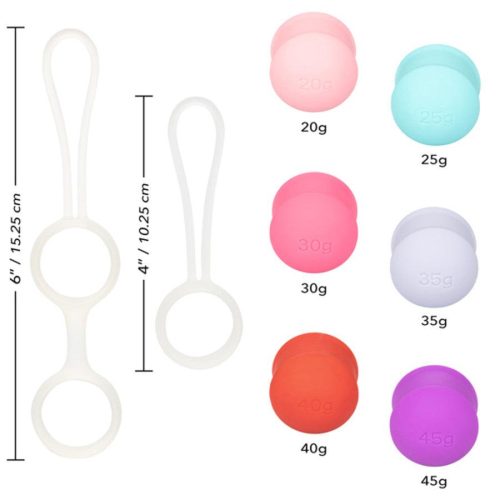 she ology interchageable weighted kegel set passionfruit 3