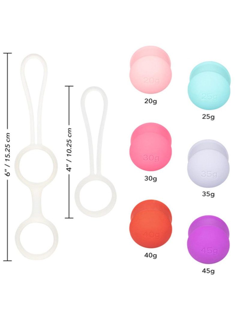 she ology interchageable weighted kegel set passionfruit 3