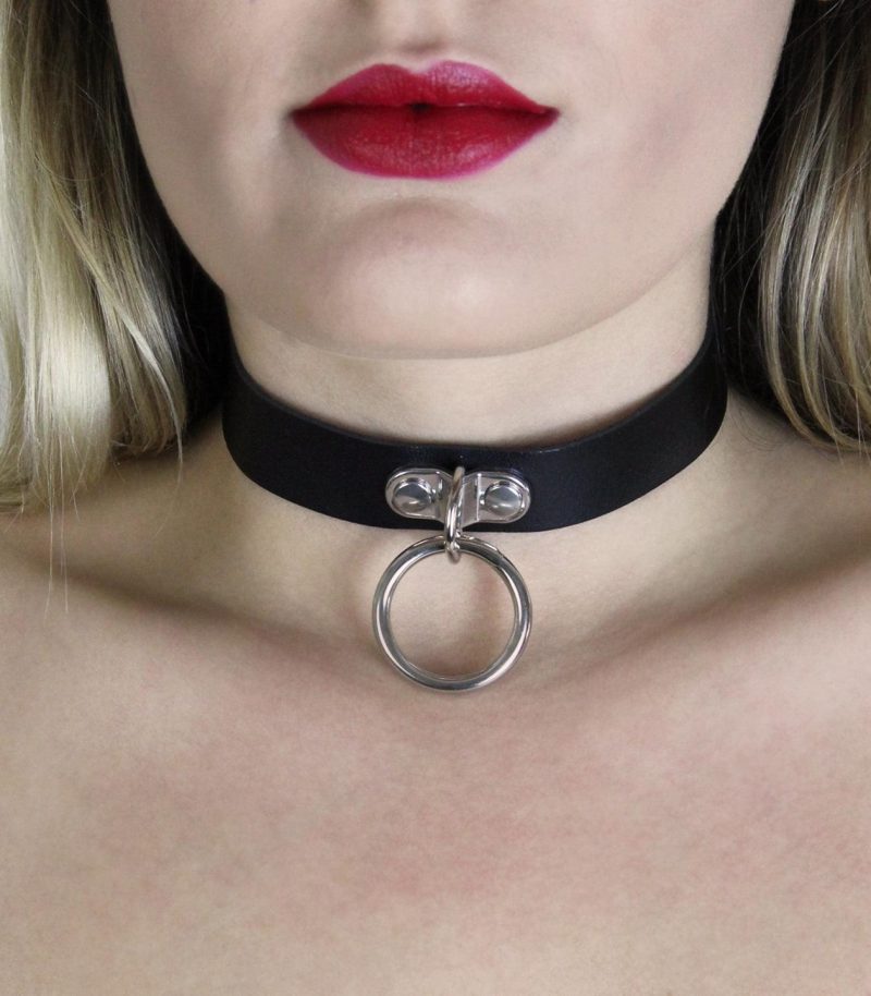 vegan collar with single ring passionfruit 2